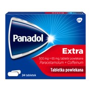 Panadol Extra, 500 mg + 65 mg, tabletki powlekane, 24 szt.