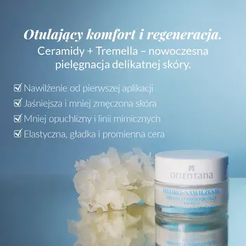 Orientana Hydro-Nawilżenie, odżywczy krem pod oczy, 15 ml