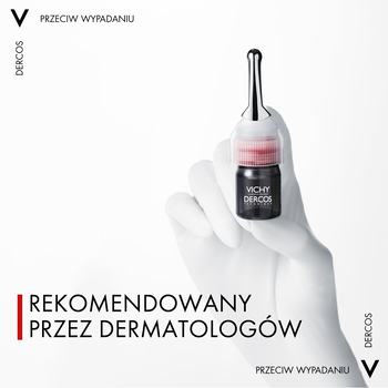 Vichy Dercos Aminexil Clinical 5, kuracja przeciw wypadaniu włosów dla mężczyzn, 6 ml, 21 ampułek