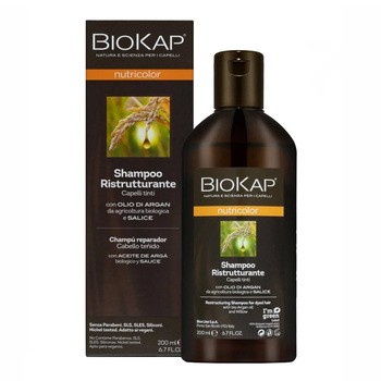 Biokap Nutricolor, szampon odbudowujący, włosy farbowane i po trwałej ondulacji, 200 ml