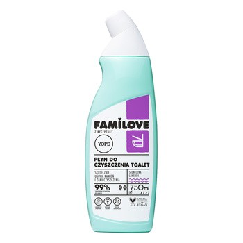 Yope Familove, naturalny płyn do czyszczenia toalet, 750 ml