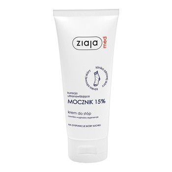 Ziaja Med Kuracja Ultranawilżająca Mocznik 15%, krem do stóp, 100 ml