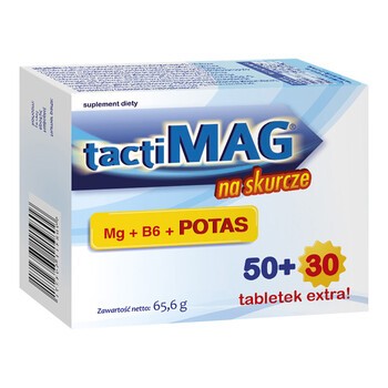 TactiMag na skurcze, tabletki powlekane, 80 szt.