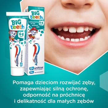 Aquafresh Big Teeth Psi Patrol, pasta do zębów, 6-8 lat, 50 ml