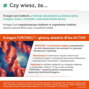 4Flex Active, saszetki z proszkiem, smak truskawkowy, 30 szt.