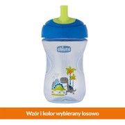 Chicco, Kubek niekapek z ustnikiem w kształcie słomki, niebieski, 266 ml, 12 m+, 1 szt.