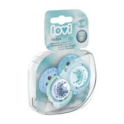 Canpol Lovi, smoczek uspokajający silikonowy dynamiczny, 6-18 m Tie Dye Blue, 2 szt.