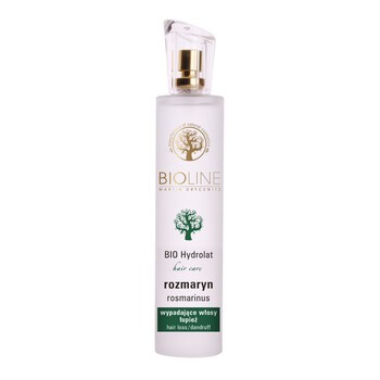 Bioline By JoAnn, BIO hydrolat rozmaryn, wypadające włosy, łupież, przetłuszczanie, 75 ml