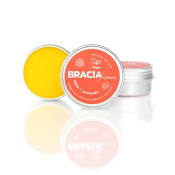 Bracia Mydlarze, balsam do ust, Róża i awokado, 15 ml