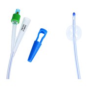 Zarys, urologiczny cewnik Foley'a, dwudrożny z plastikową zastawką i znacznikiem kontrastu, CH 14/5-10 ml, 1 szt.