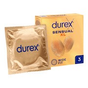 Durex Sensual XL, prezerwatywy super cienkie, 3 szt.