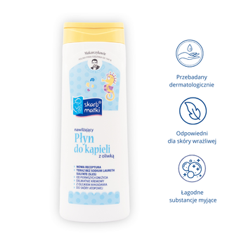 Skarb Matki, płyn do kąpieli z oliwką dla niemowląt i dzieci, 400 ml