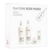 Zestaw Promocyjny Ziaja Kozie Mleko, krem 2 odżywczo-wygładzający, 50 ml + kremowy żel pod prysznic, 500 ml + mleczko do ciała, 400 ml + krem do rąk, 50 ml