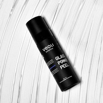Veoli Botanica Glass Skin Power Peel, nawilżająco-rozświetlający peeling do twarzy z kwasem mlekowym, traneksamowym i ektoiną, 30 ml