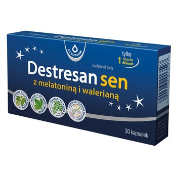 Destresan sen z melatoniną i walerianą, kapsułki, 30 szt.
