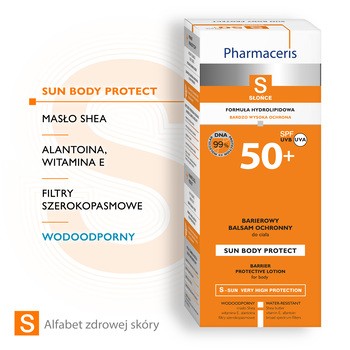 Pharmaceris S, barierowy balsam ochronny do ciała SPF 50+, 150 ml