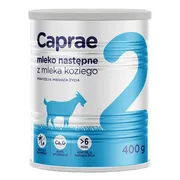 Caprae 2, mleko następne z mleka koziego, powyżej 6. miesiąca życia, 400 g