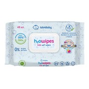 Lab4Baby, H2O Wet Wipes Kids, chusteczki celulozowe dla dzieci, 48 szt
