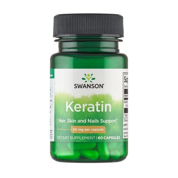 Swanson Keratin, kapsułki, 60 szt.