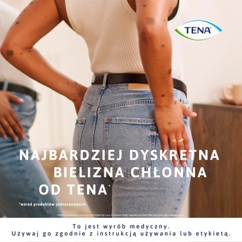 Tena Silhouette Plus, majtki chłonne, Black, rozmiar L, 10 szt.