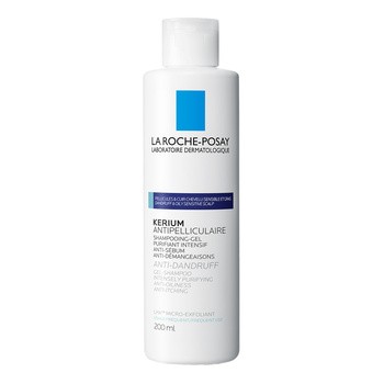 La Roche-Posay, Kerium, szampon-żel przeciwłupieżowy, włosy tłuste, 200 ml