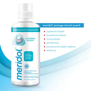 Meridol Ochrona Dziąseł, płyn do płukania jamy ustnej, 400 ml