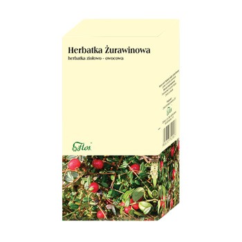 Flos, Żurawinowa herbatka ziołowo-owocowa, 25 x 2 g