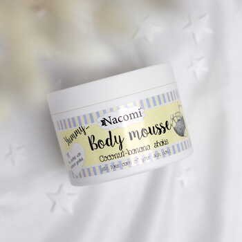 Nacomi, mus do ciała, kokosowo-bananowy shake, 180 ml