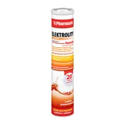 Elektrolity + Witamina C Pharmasis, tabletki musujące, smak pomarańczowy,  20 szt.
