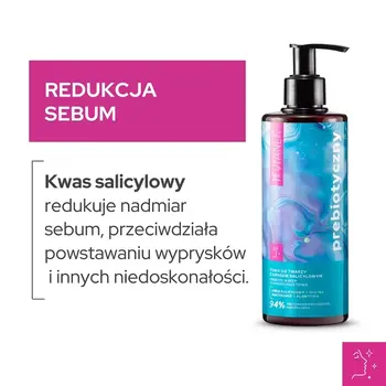 Sylveco Vianek, tonik prebiotyczny do twarzy z kwasem salicylowym, 300 ml