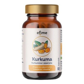 Efime Kurkuma i Piperyna, kapsułki, 60 szt.