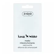 Ziaja Kozie Mleko, maska-mleczny kompres, skóra sucha, 7 ml (saszetka)