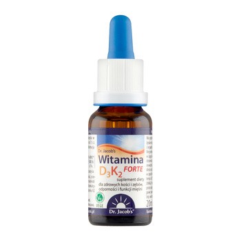 Dr Jacob's Medical, Witamina D3K2 Forte, krople, 20 ml