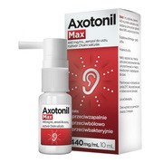 Axotonil Max, 440mg/ml, aerozol do uszu, 10 ml