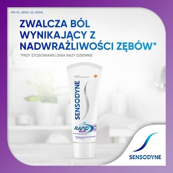 Zestaw 2x Sensodyne Ultraszybka Ulga, pasta do zębów, 75 ml