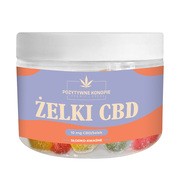 Pozytywne Konopie Żelki CBD 10 mg, żelki, smak słodko-kwaśny, 30 szt.