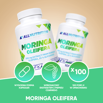 Allnutrition Moringa Oleifera, kapsułki, 100 szt.