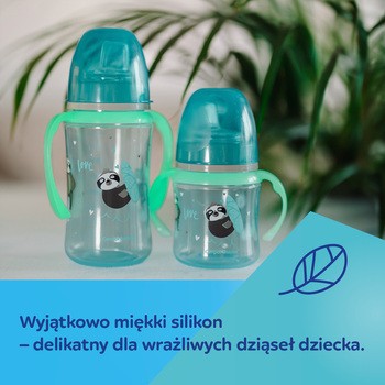 Canpol Easy Start, kubek treningowy, Exotic Animals, różowy, 120 ml