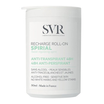SVR Spirial, antyperspirant roll-on 48h, uzupełnienie, 50 ml