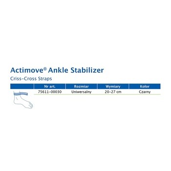 Actimove SE Ankle Criss-Cross, stabilizator stawu skokowego ze skrzyżowanymi paskami, 1 szt.