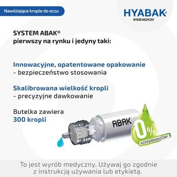 Hyabak 0,15%, krople do oczu i soczewek kontaktowych, nawilżające, 10 ml