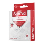 Skin Aid, zestaw plastów wodoodpornych, 12 szt.