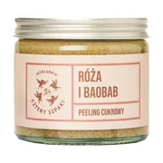 Mydlarnia 4 Szpaki, peeling cukrowy, Róża i Baobab, 250 ml