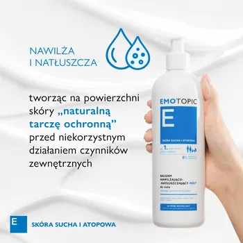 Emotopic Med+, balsam nawilżająco-natłuszczający, do codziennego stosowania, 400 ml
