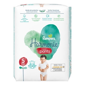 Pampers Harmonie Nappy Pants 5 (12-17 kg), pieluchomajtki jednorazowe, 20 szt.