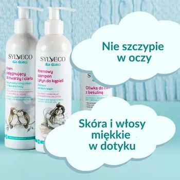 Sylveco dla dzieci, kremowy szampon i płyn do kąpieli, 300 ml
