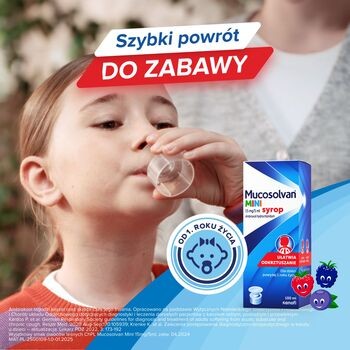 Mucosolvan Mini, 15 mg/5 ml, syrop, 100 ml
