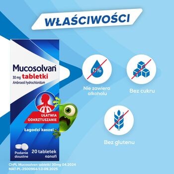 Mucosolvan, 30 mg, tabletki, 20 szt.