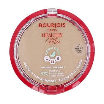 Bourjois Healthy Mix Clean, matujący puder prasowany, 04 Golden Beige, 10 g