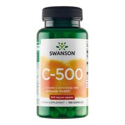 Swanson Witamina C 500 mg z dziką róża, kapsułki, 100 szt.
